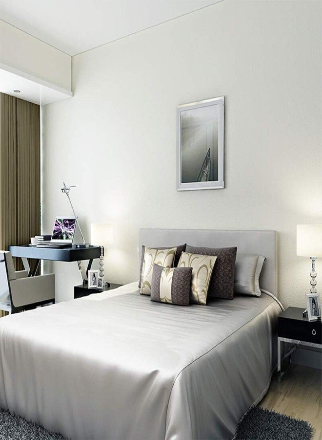 Fusion Graphix ورق لاصق فينيل أبيض غير لامع من فيوجن جرافيكس، بطانة رفوف ذاتية اللصق، مقاوم للماء، قابل للإزالة والتقشير، ورق جدران لتزيين جدران غرفة النوم وغرفة المعيشة (24 × 24 بوصة) - Image 5